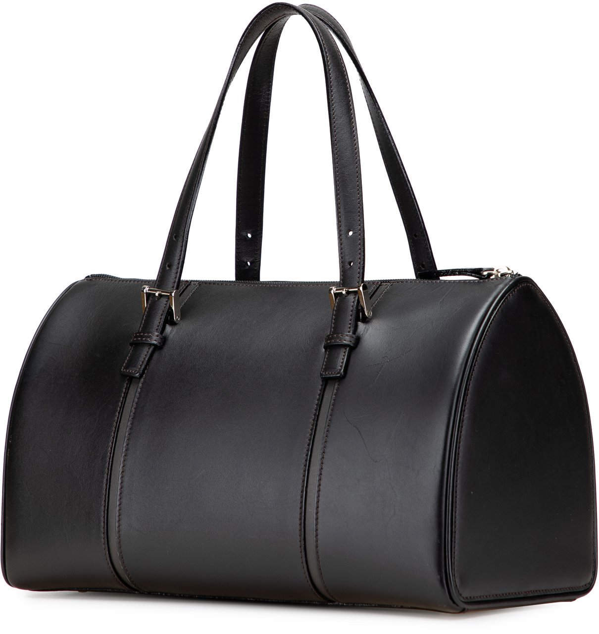 Burberry Leather Boston Bag Zwart