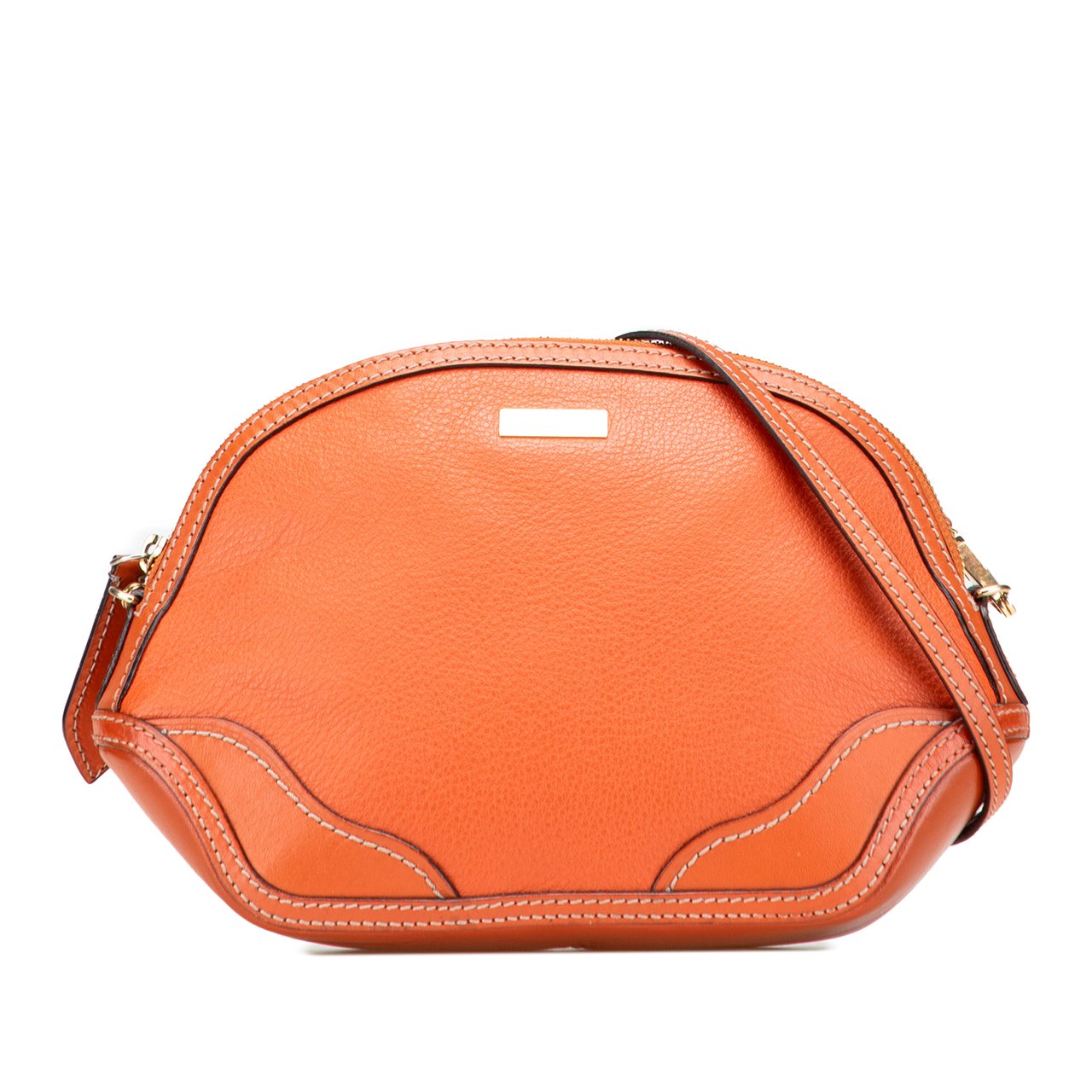 Burberry Grained Calfskin Crossbody Oranje