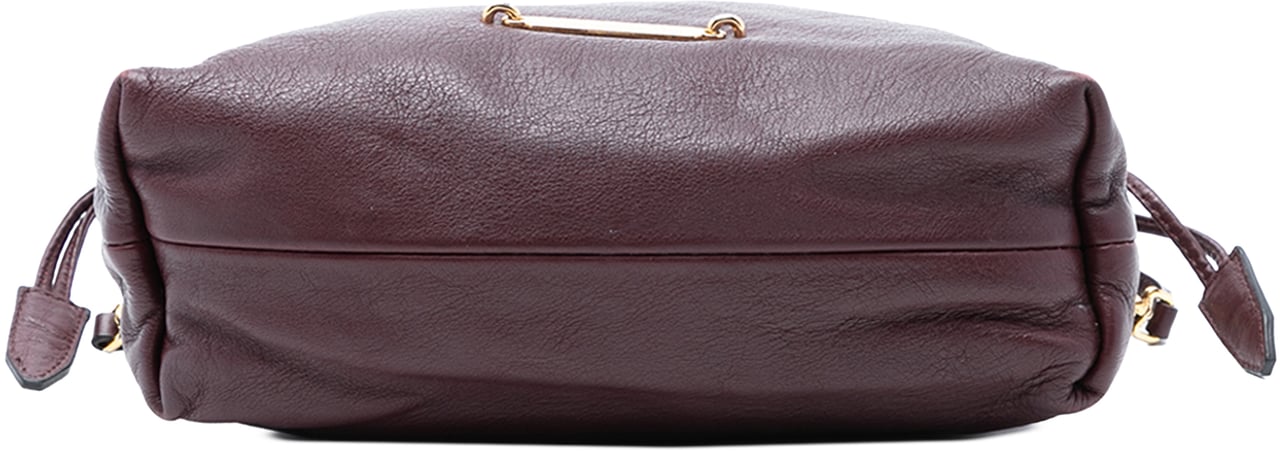 Burberry House Check Canvas and Calfskin Little Crush Crossbody Rood