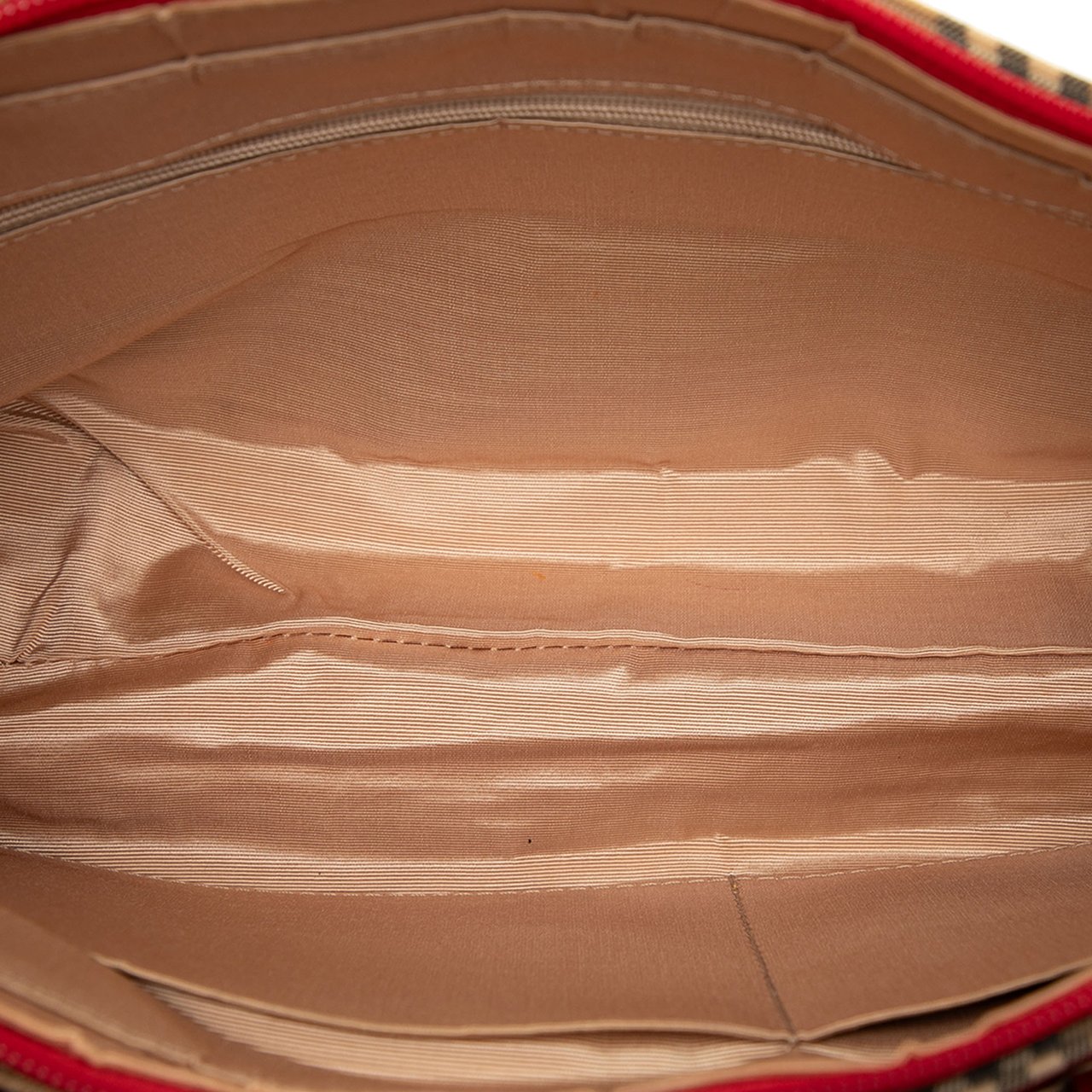 Burberry Haymarket Check Canvas Handbag Bruin