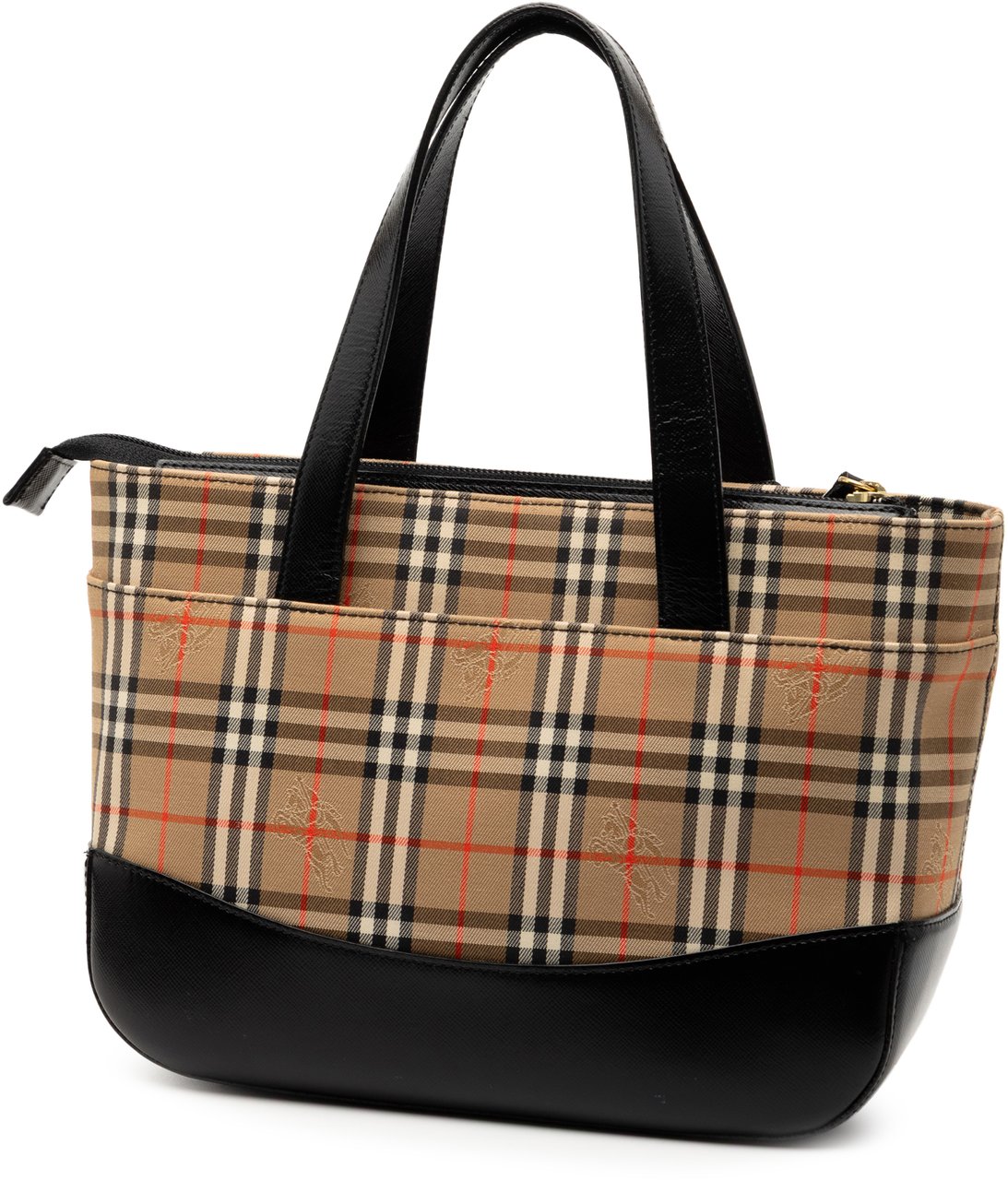 Burberry Haymarket Check Canvas Tote Bruin
