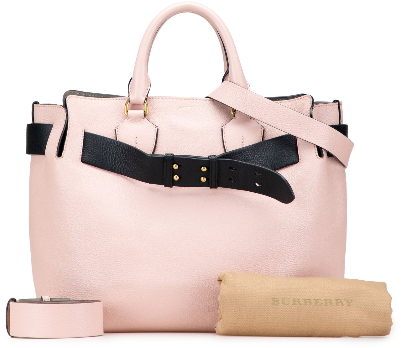 Burberry Medium Bicolor Leather Marais Belt Bag Roze