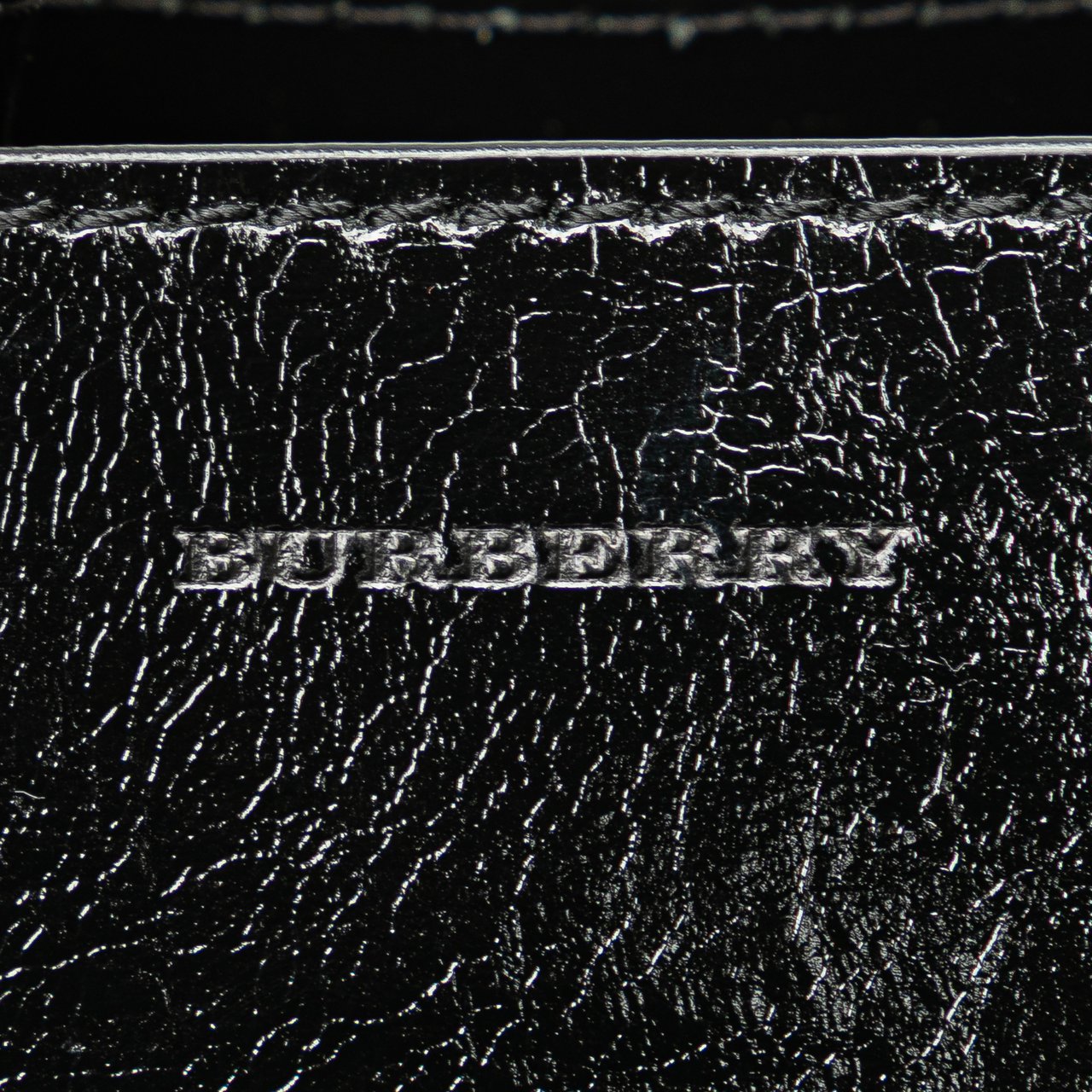 Burberry Small Soft Calfskin Banner Satchel Zwart