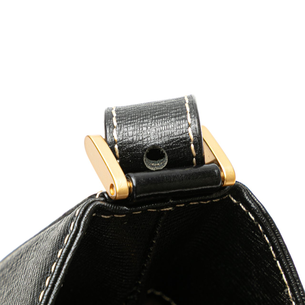 Burberry Leather Shoulder Bag Zwart