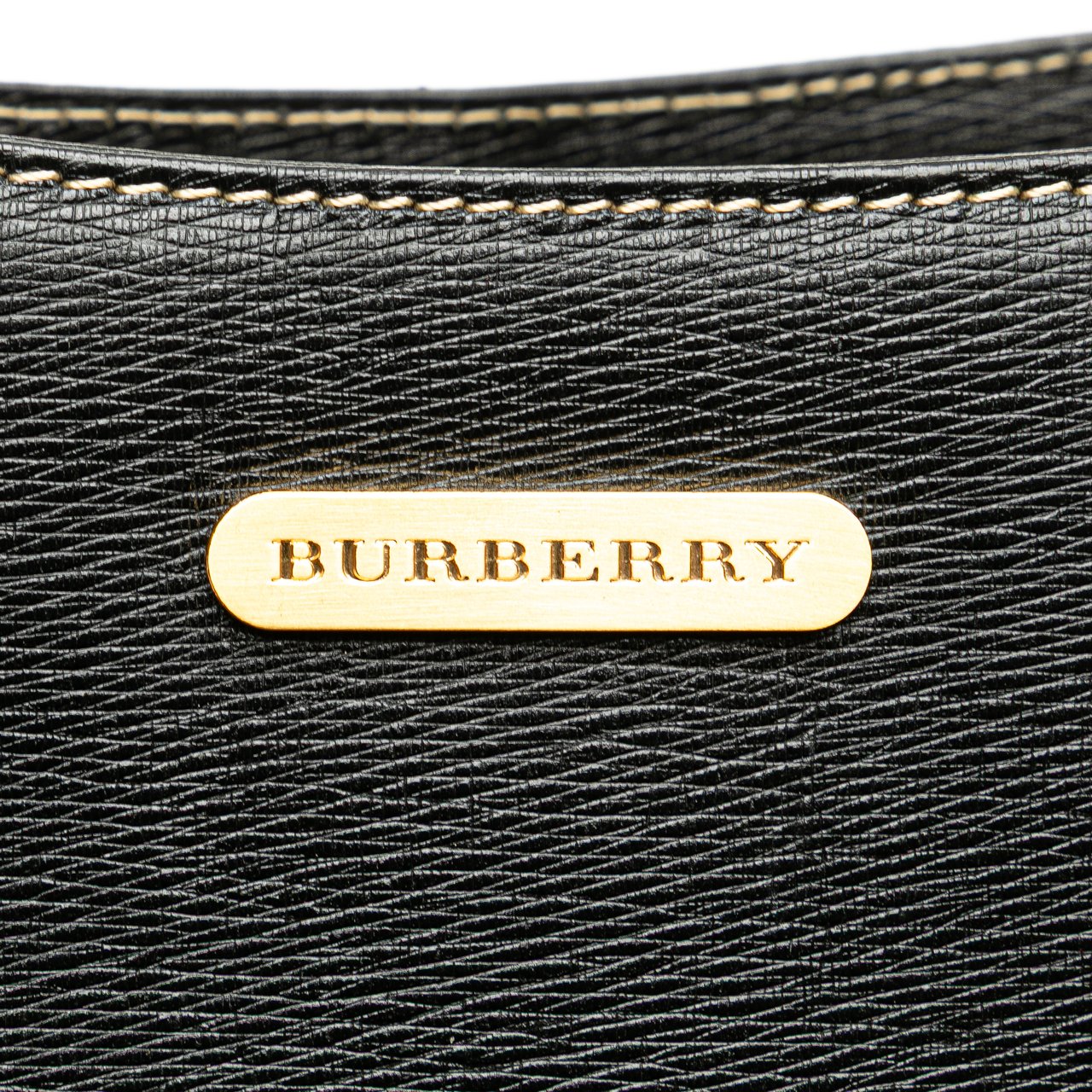 Burberry Leather Shoulder Bag Zwart