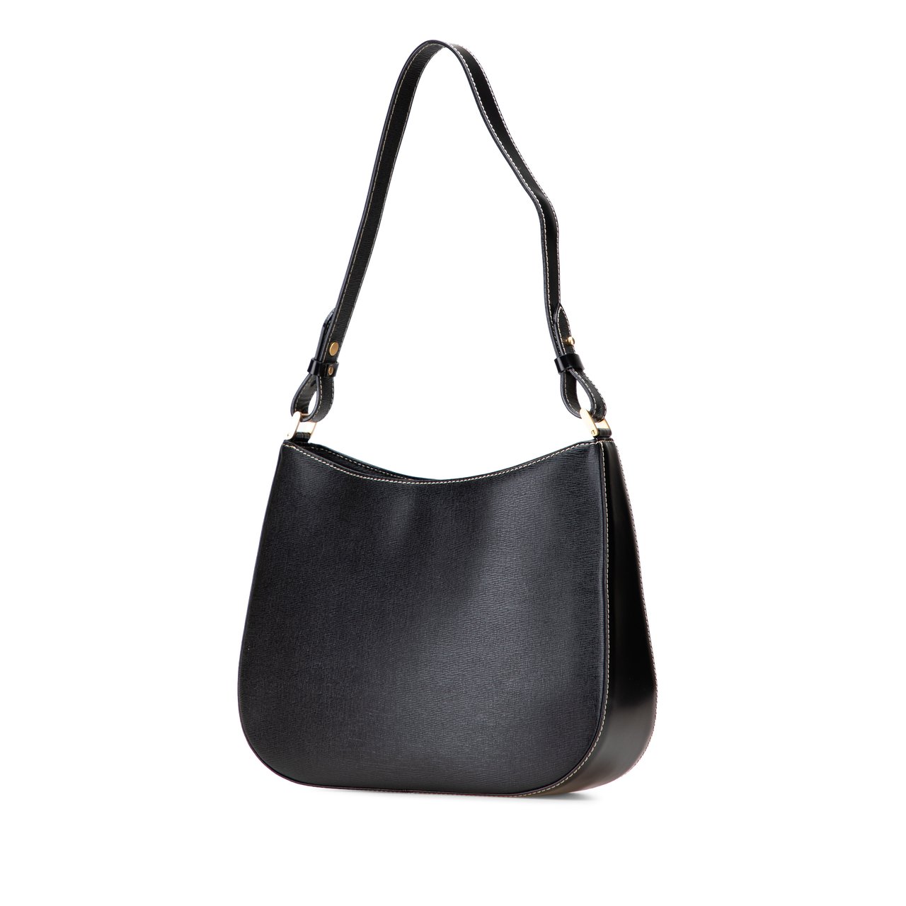 Burberry Leather Shoulder Bag Zwart