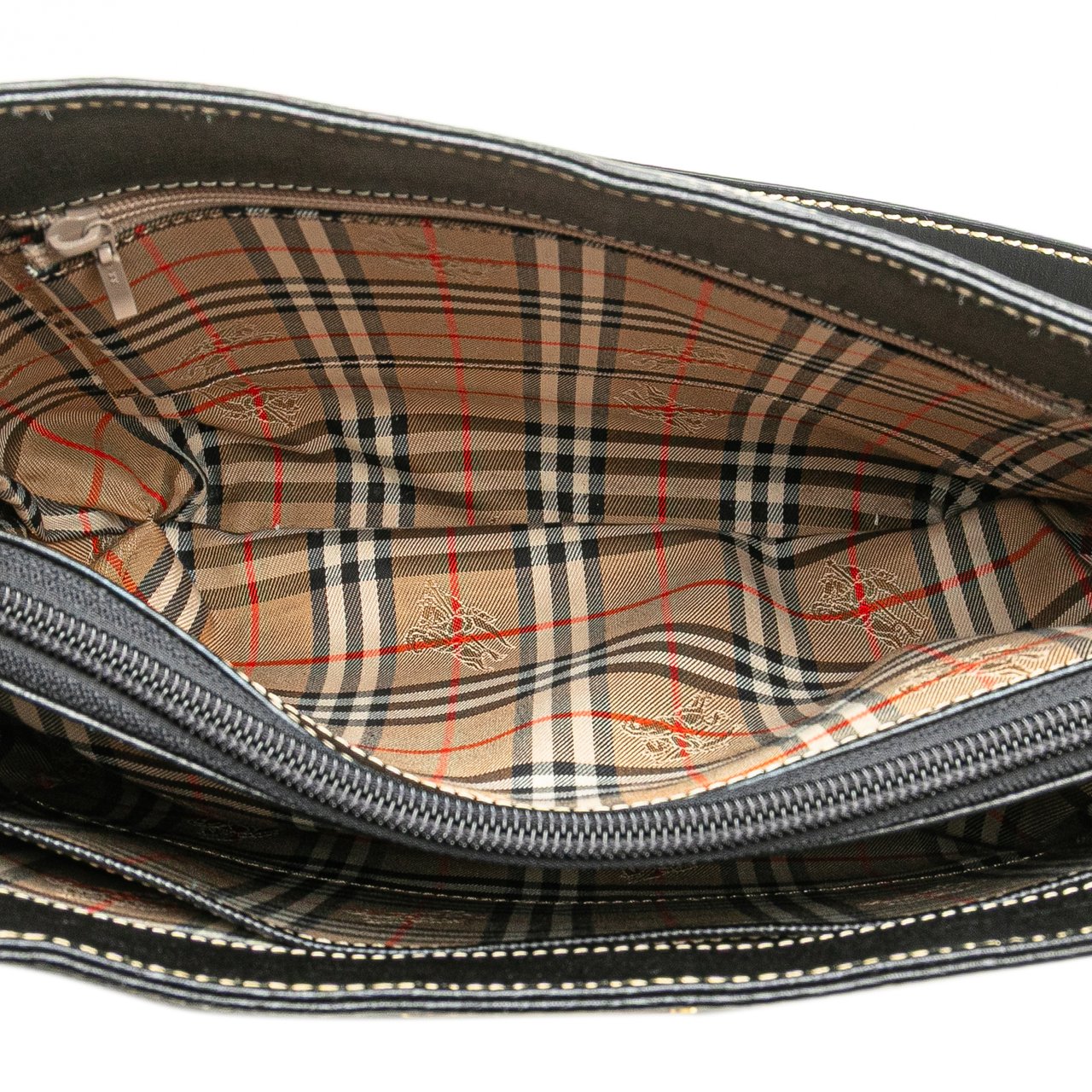 Burberry Leather Shoulder Bag Zwart