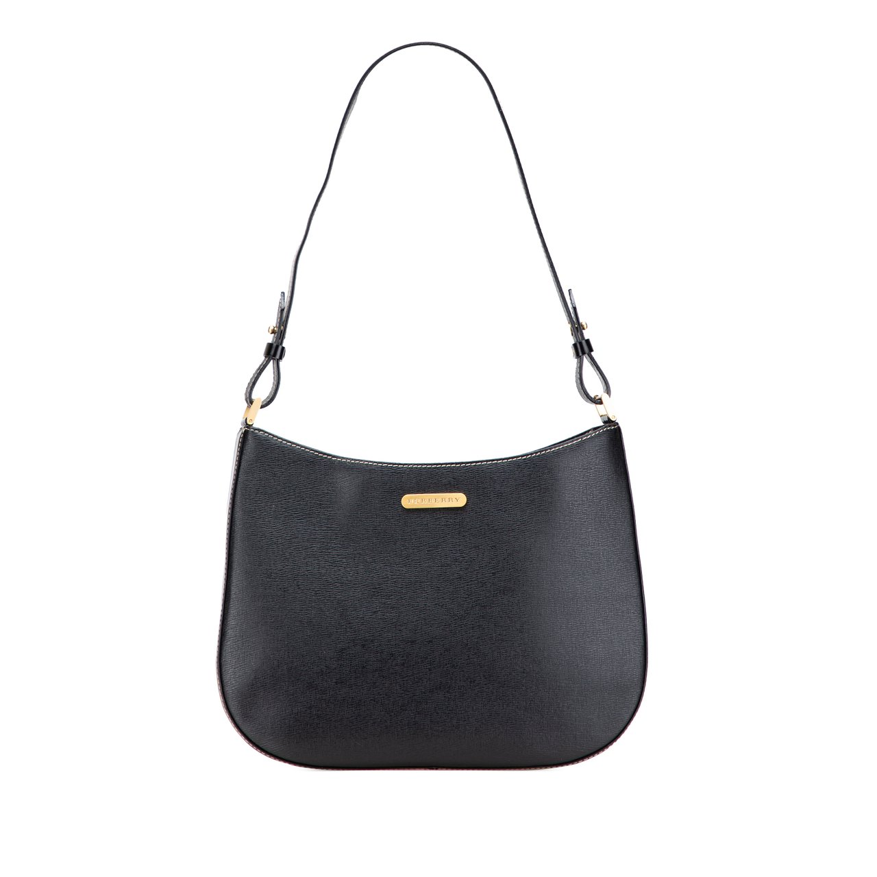 Burberry Leather Shoulder Bag Zwart