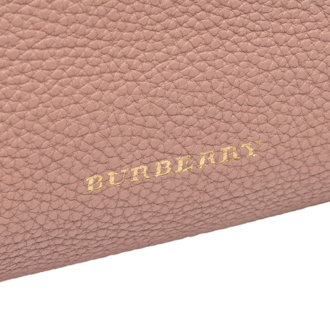Burberry Medium Leather and House Check Banner Satchel Roze