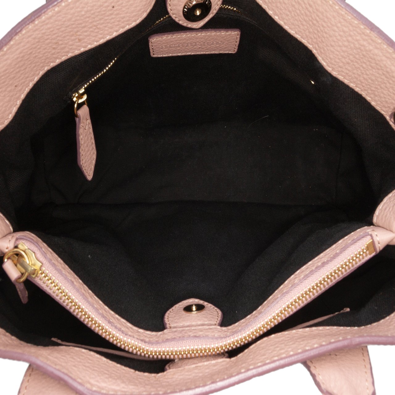 Burberry Medium Leather and House Check Banner Satchel Roze