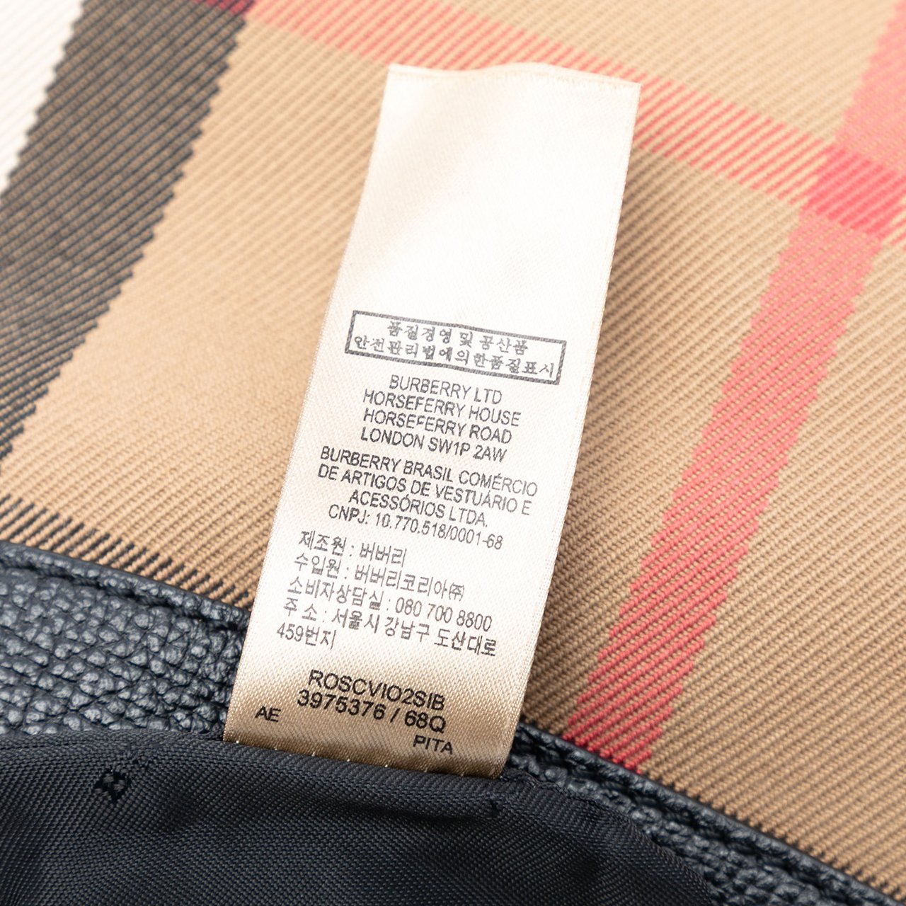 Burberry Mega Check Canvas Peyton Crossbody Bruin