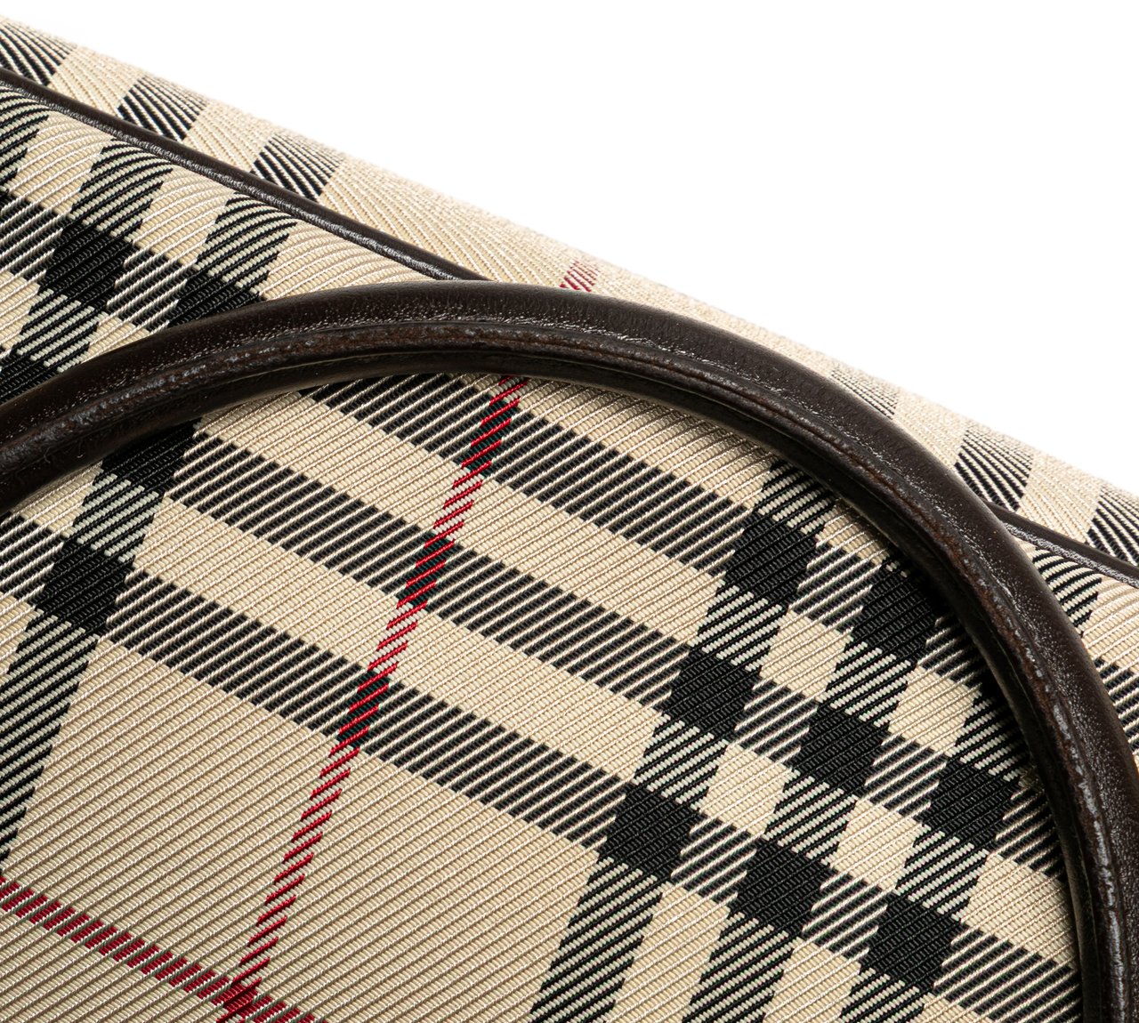 Burberry House Check Canvas Handbag Bruin