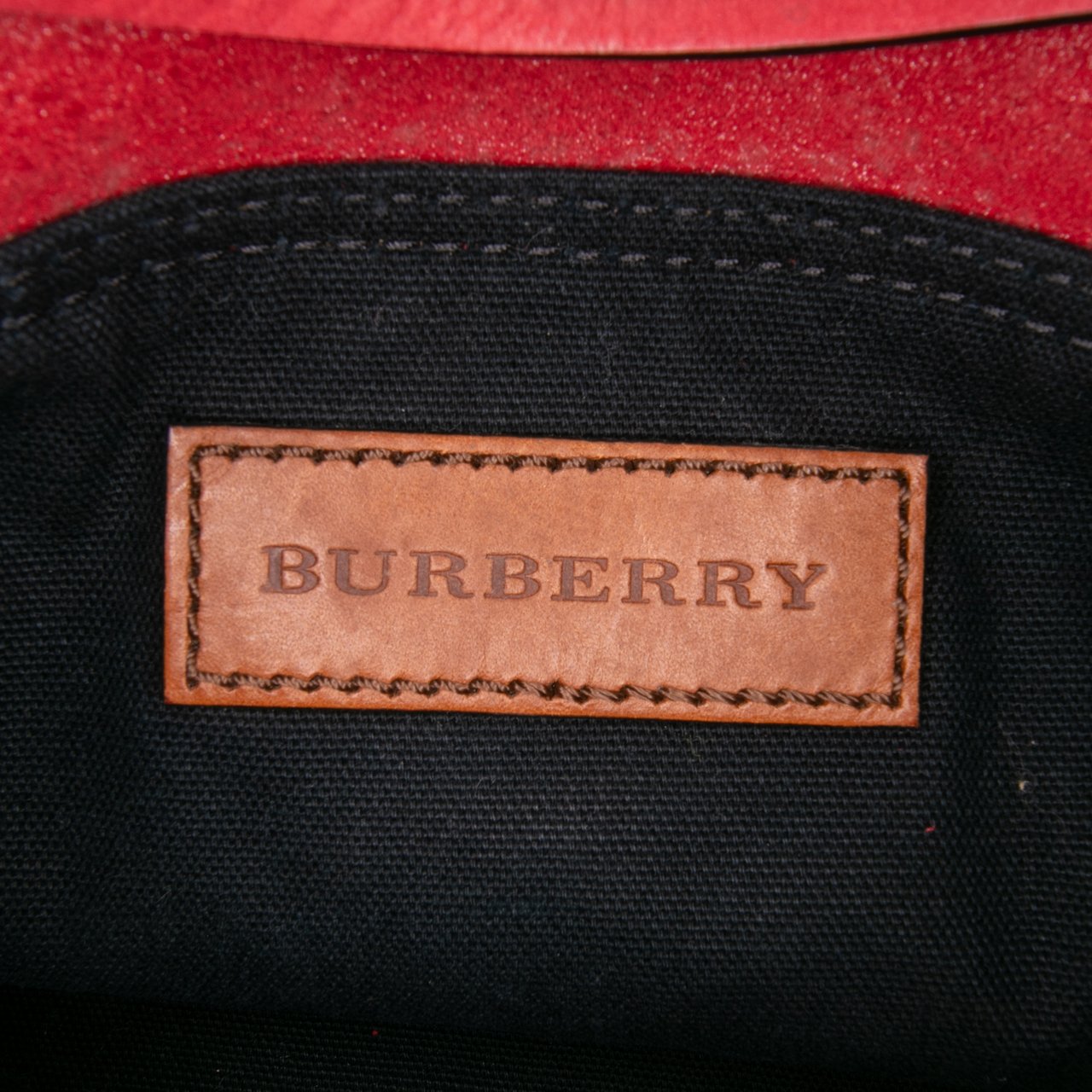 Burberry Small Mega Check Canvas and Suede Fringe Belgrove Bucket Bag Rood