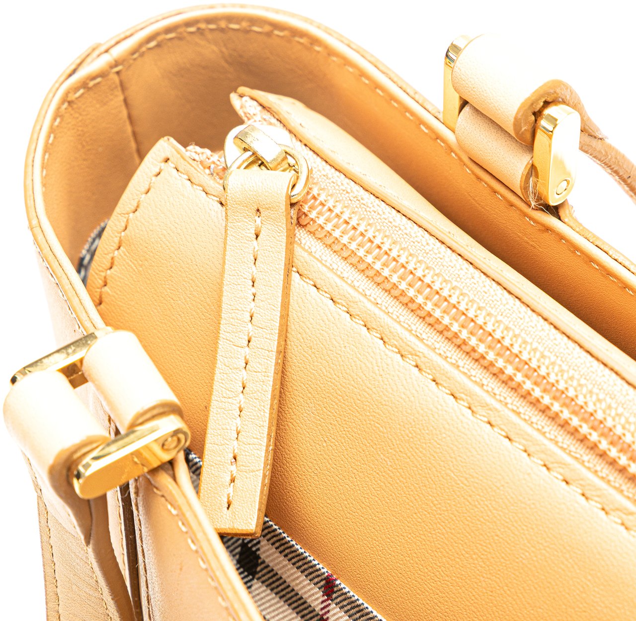 Burberry Leather Tote Bruin