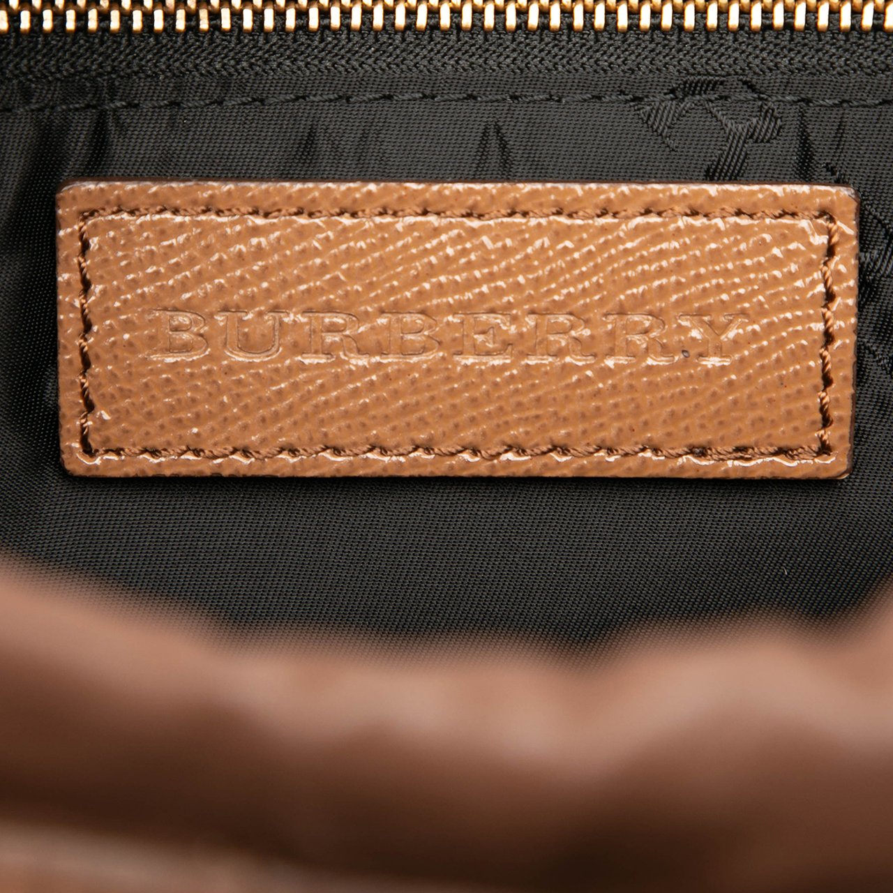 Burberry Small Leather Dinton Satchel Bruin