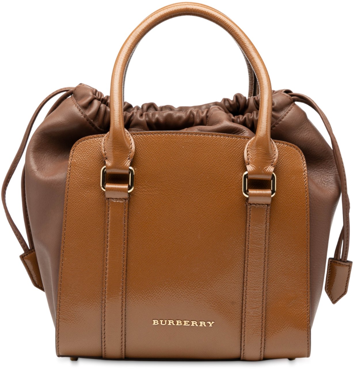 Burberry Small Leather Dinton Satchel Bruin