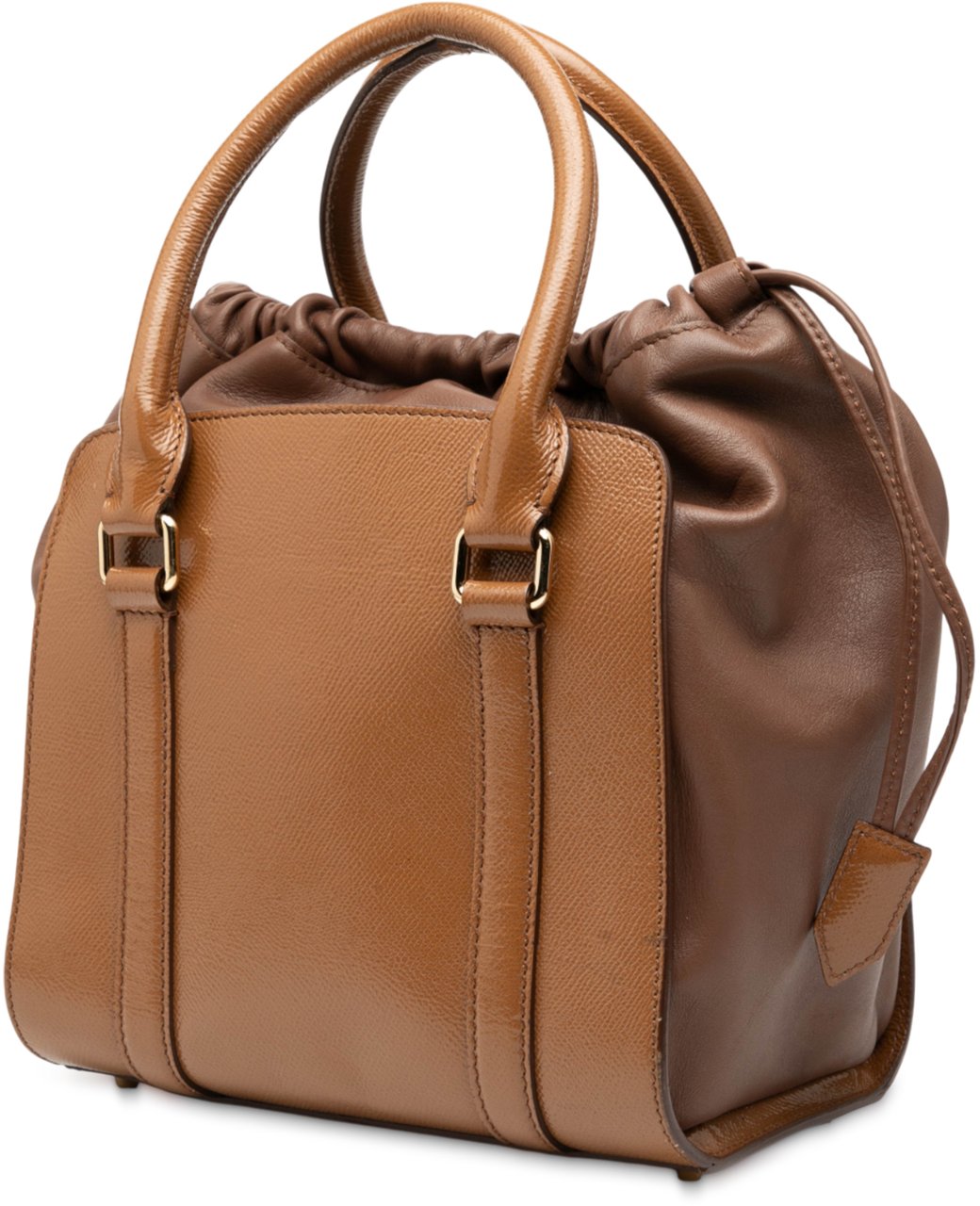 Burberry Small Leather Dinton Satchel Bruin