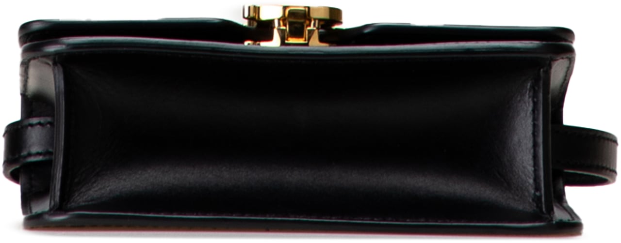 Burberry Mini Leather TB Crossbody Zwart