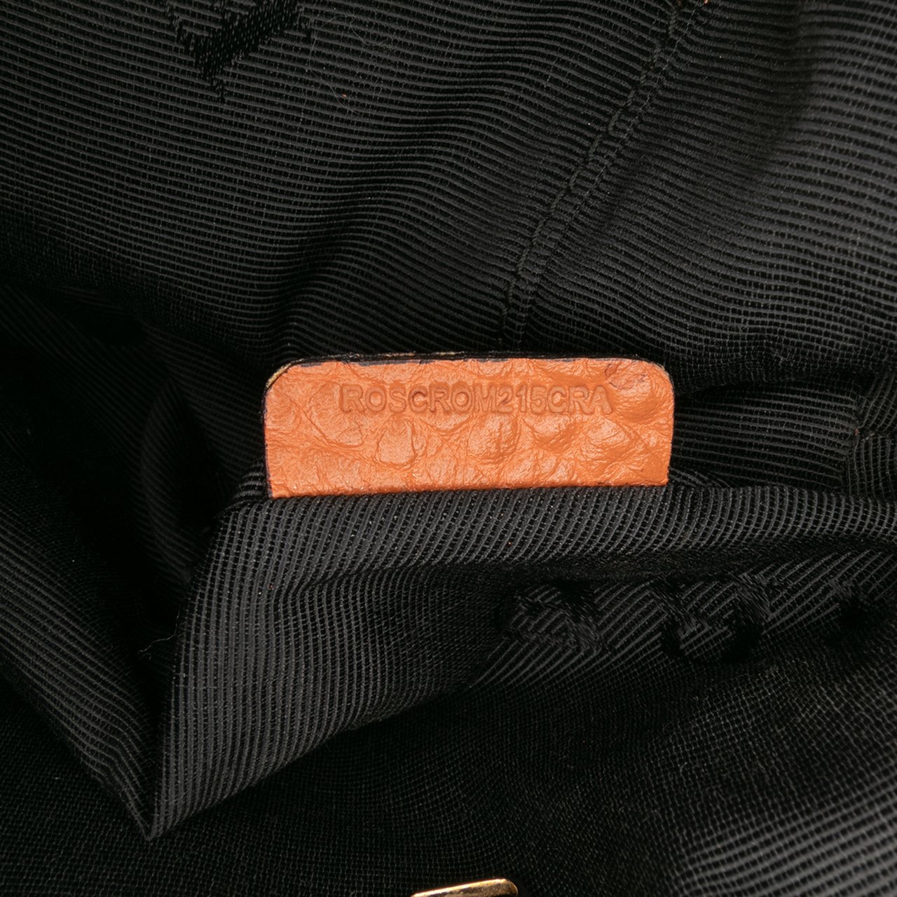 Burberry Small Heritage Grain Check Embossed Leather Orchard Bowling Bag Oranje