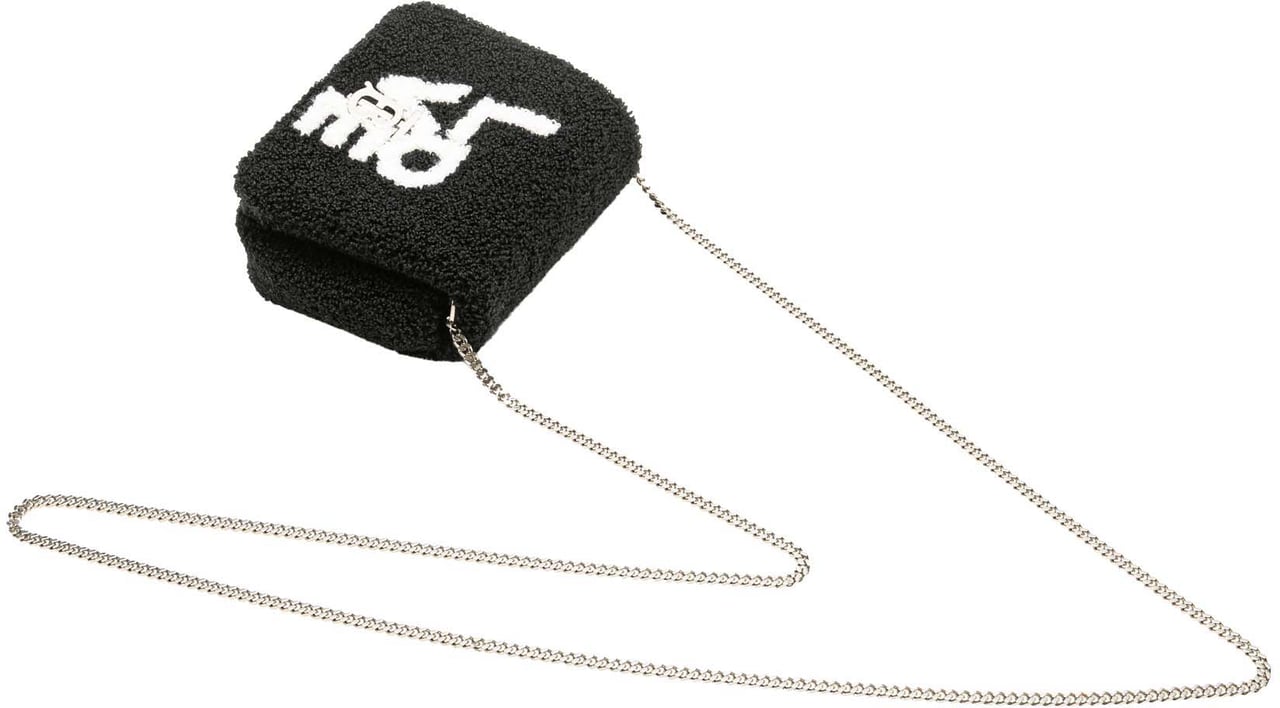 Burberry Mini Terry Cloth Lola Love Crossbody Zwart