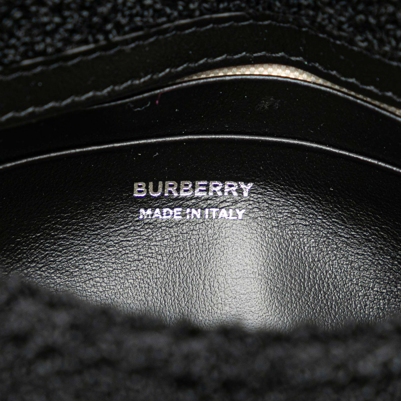 Burberry Mini Terry Cloth Lola Love Crossbody Zwart