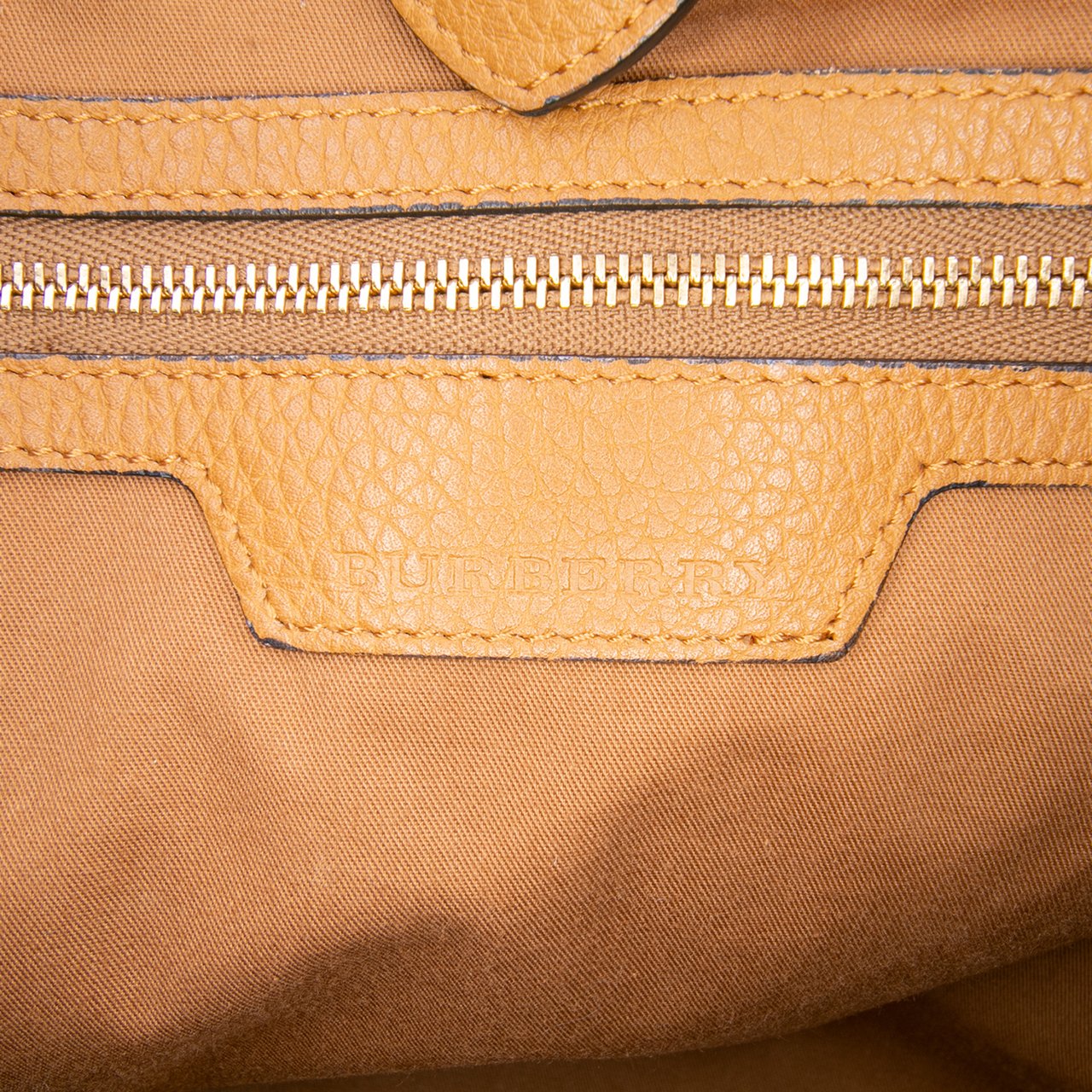 Burberry Small Leather Trimmed Haymarket Check Coated Canvas Canterbury Tote Bruin