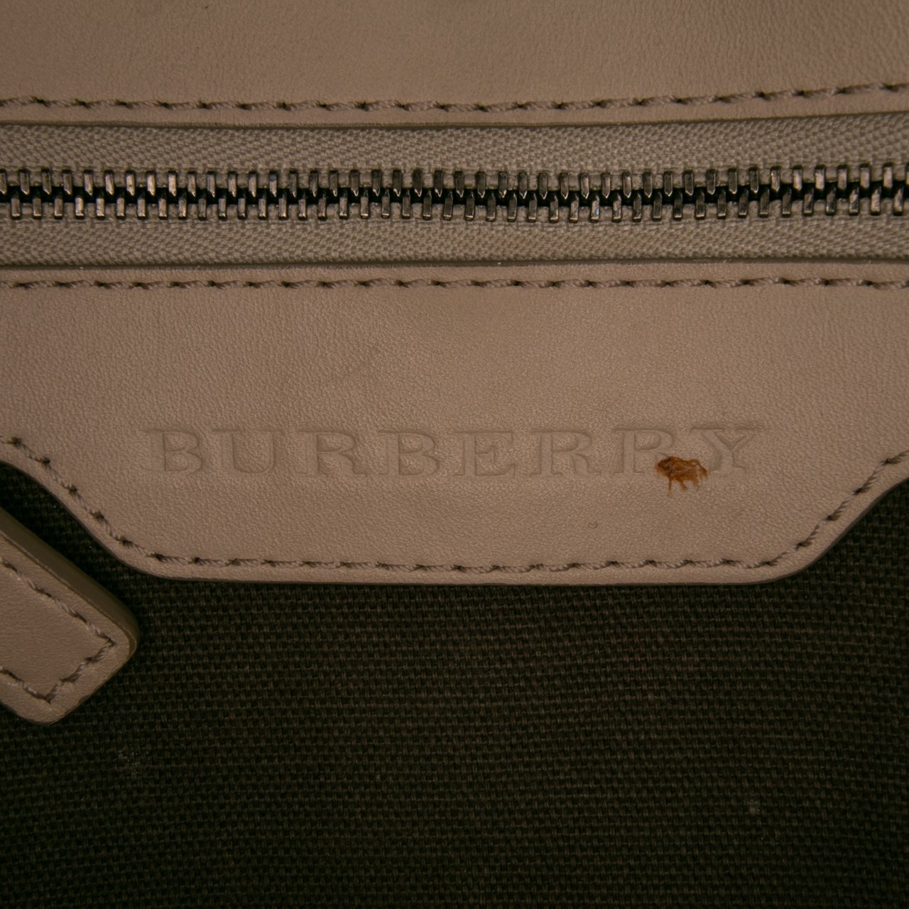 Burberry Smoke Check Coated Canvas Northfield Satchel Bruin