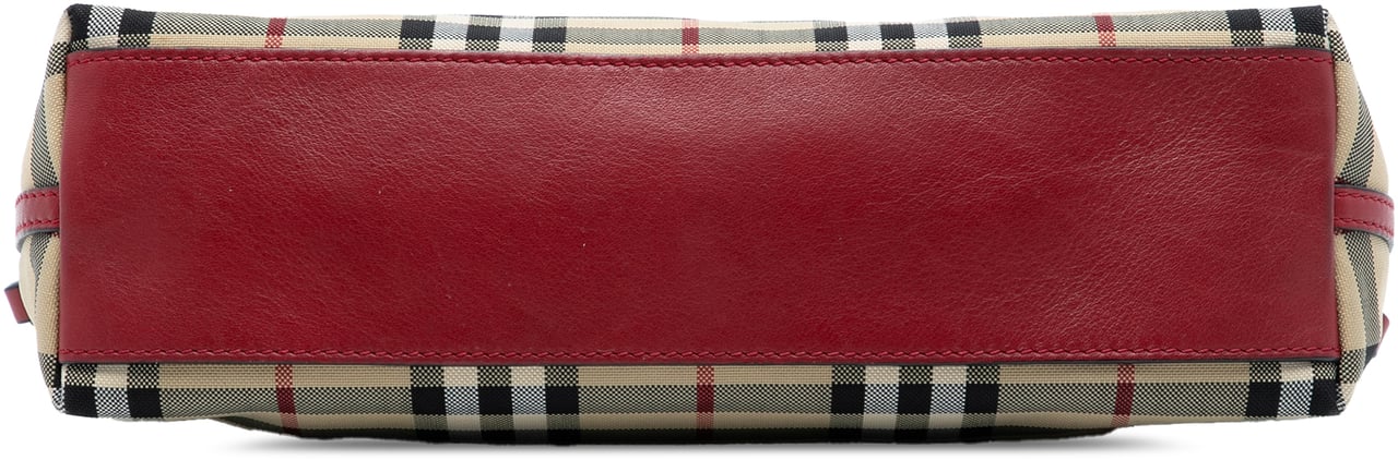 Burberry Haymarket Check Canvas Leah Crossbody Bruin