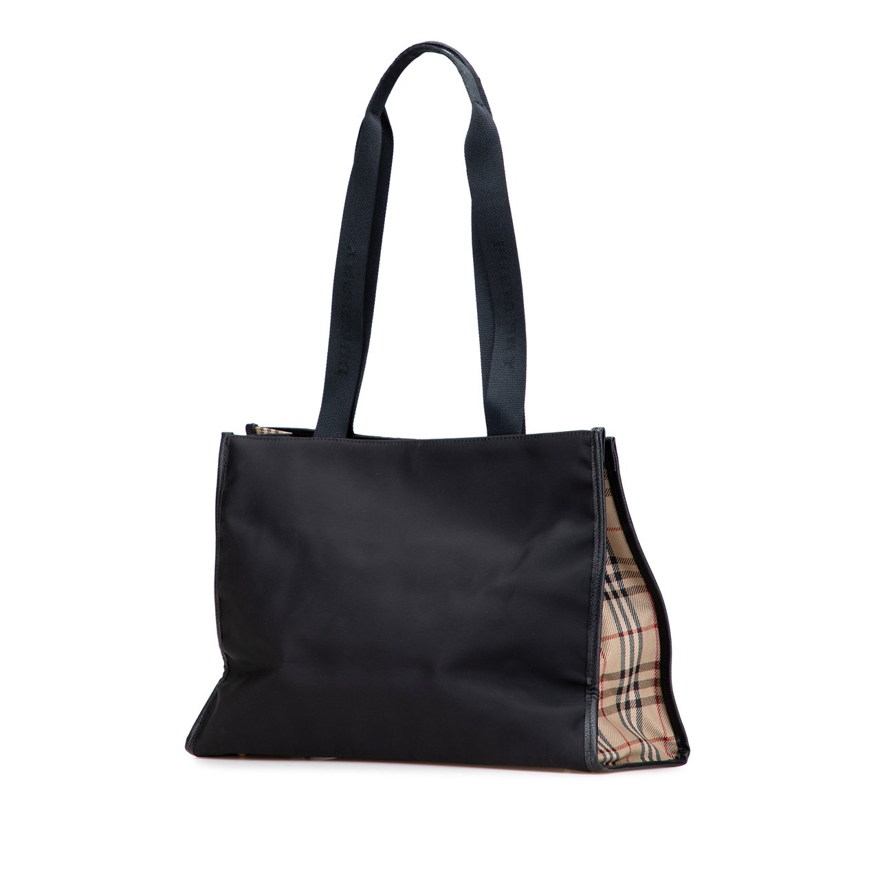 Burberry House Check Nylon Tote Zwart