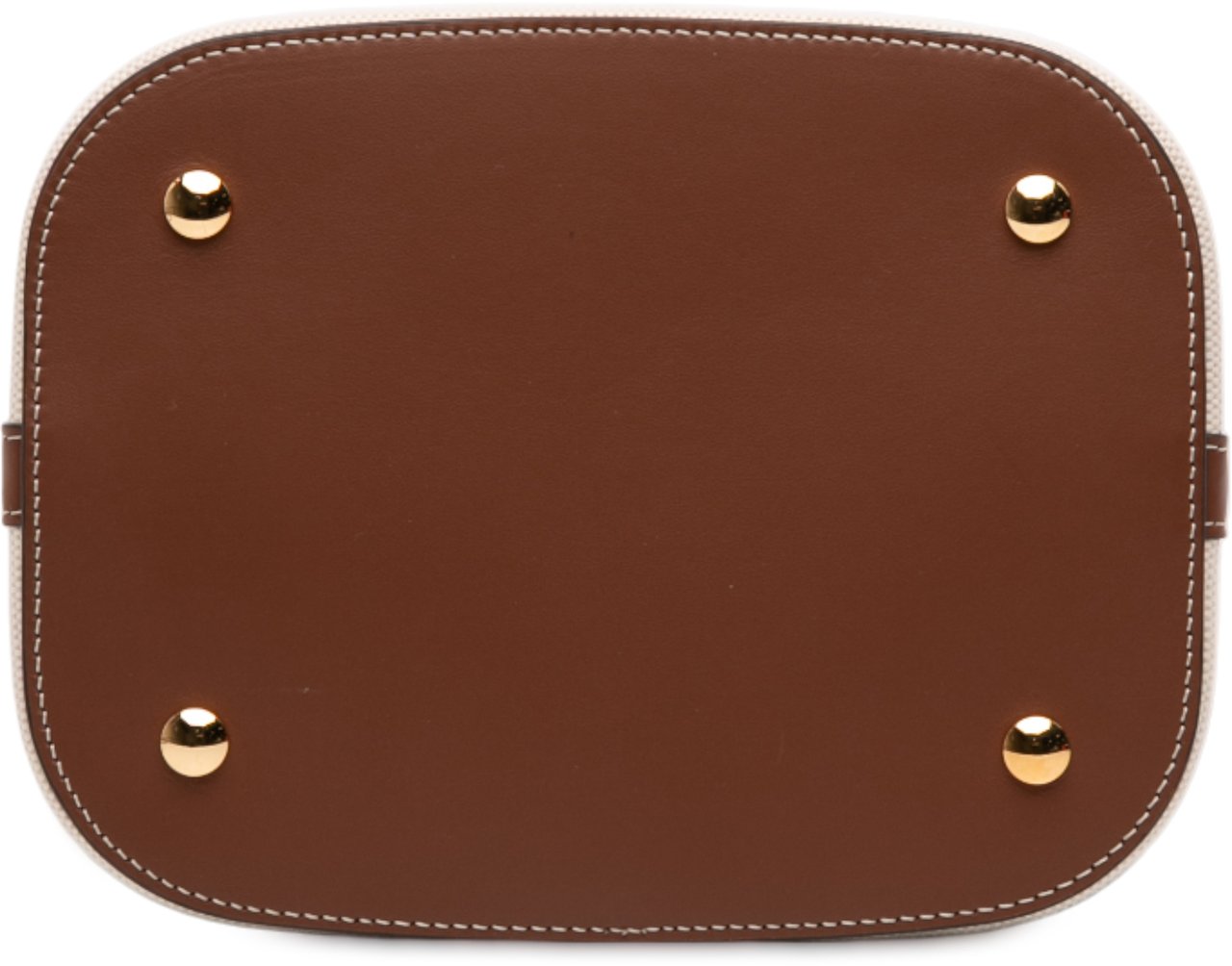 Burberry Small Canvas Logo Peggy Bucket Bag Bruin