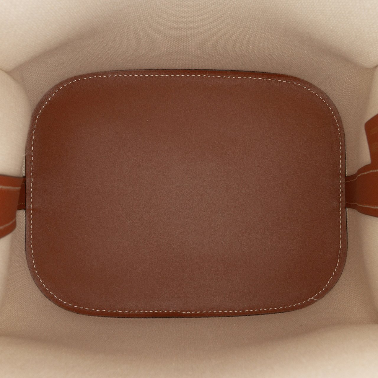 Burberry Small Canvas Logo Peggy Bucket Bag Bruin