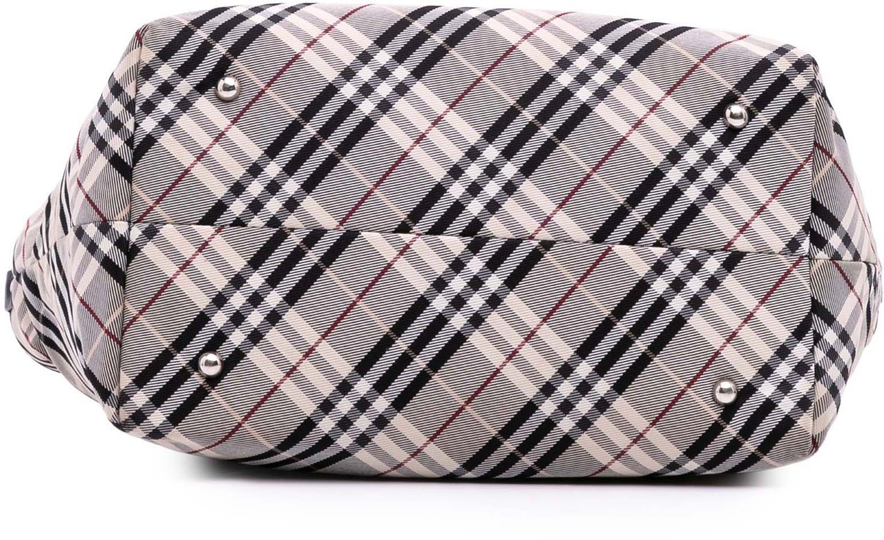 Burberry Nova Check Canvas Tote Grijs