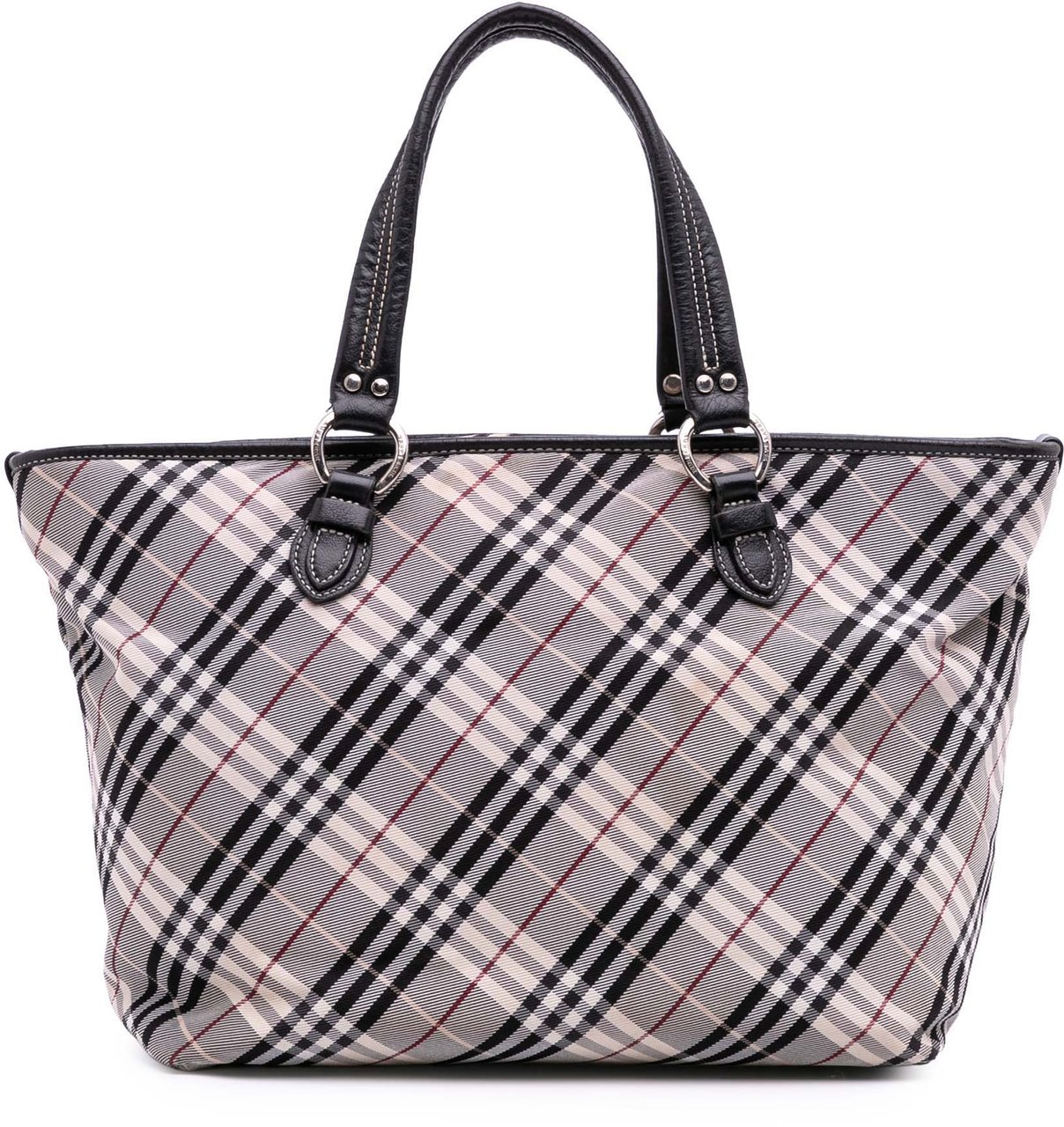 Burberry Nova Check Canvas Tote Grijs