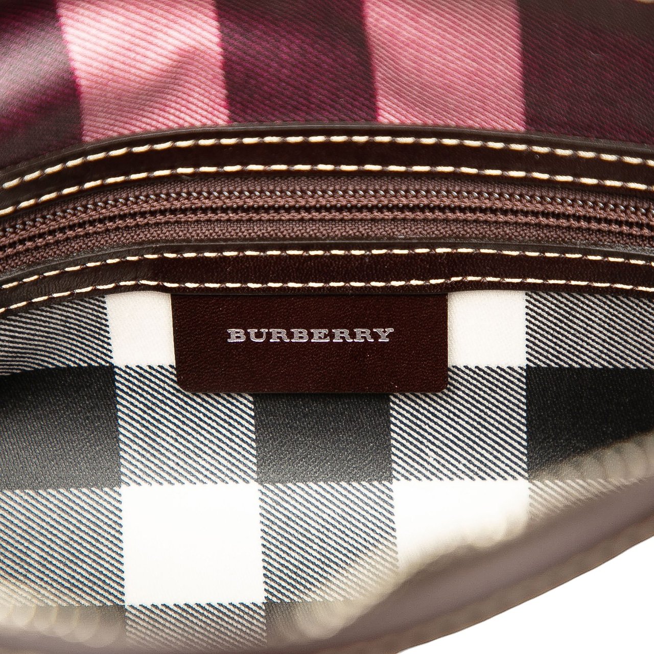 Burberry Canvas Hobo Bruin