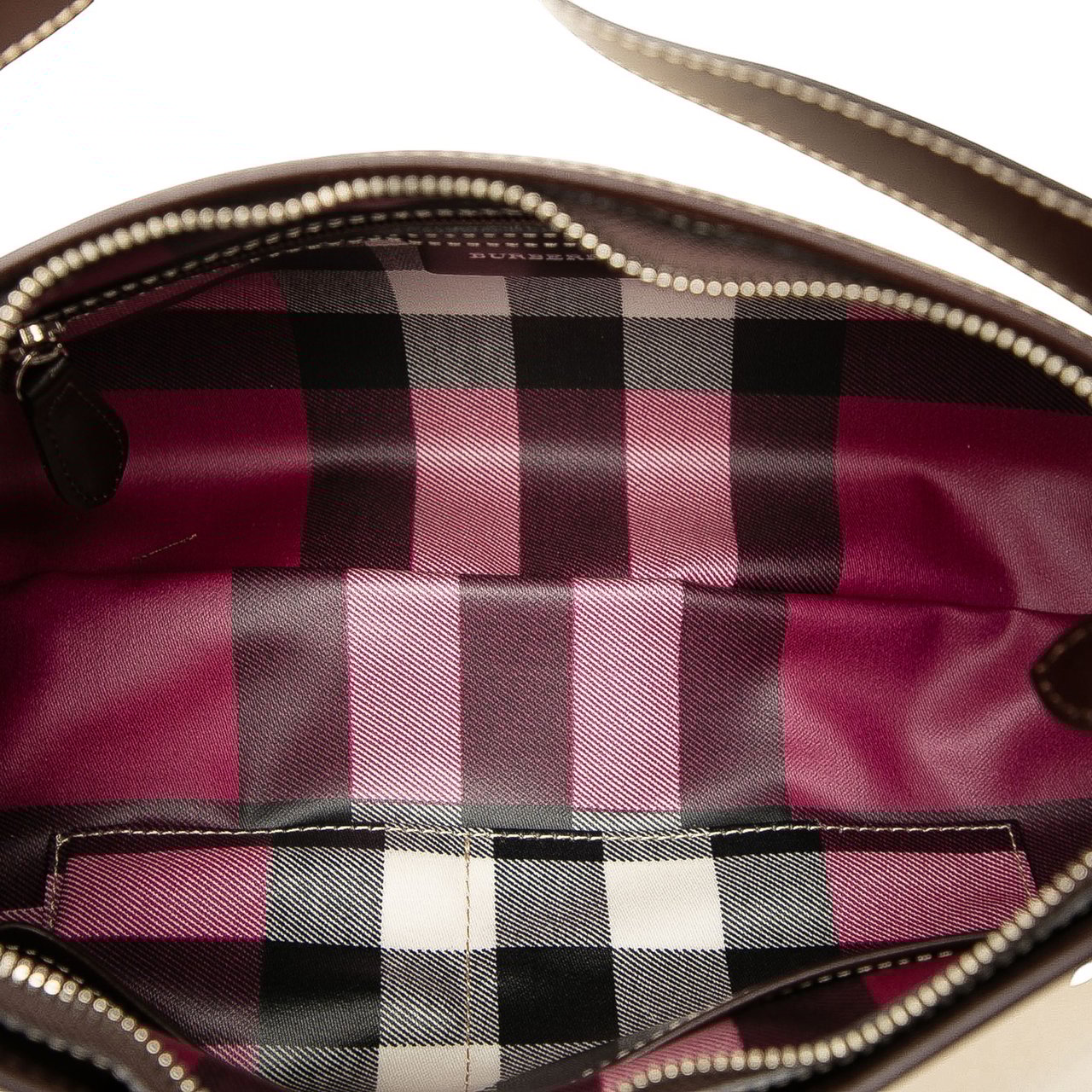Burberry Canvas Hobo Bruin