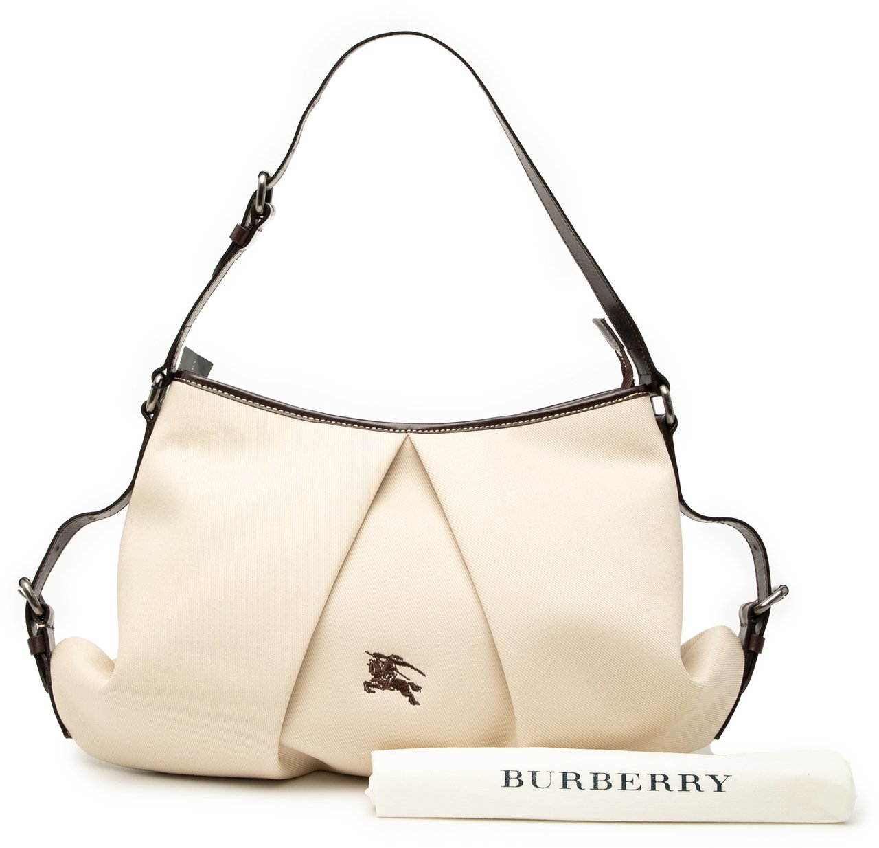 Burberry Canvas Hobo Bruin