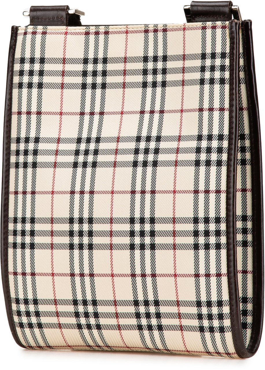 Burberry House Check Canvas Crossbody Bruin
