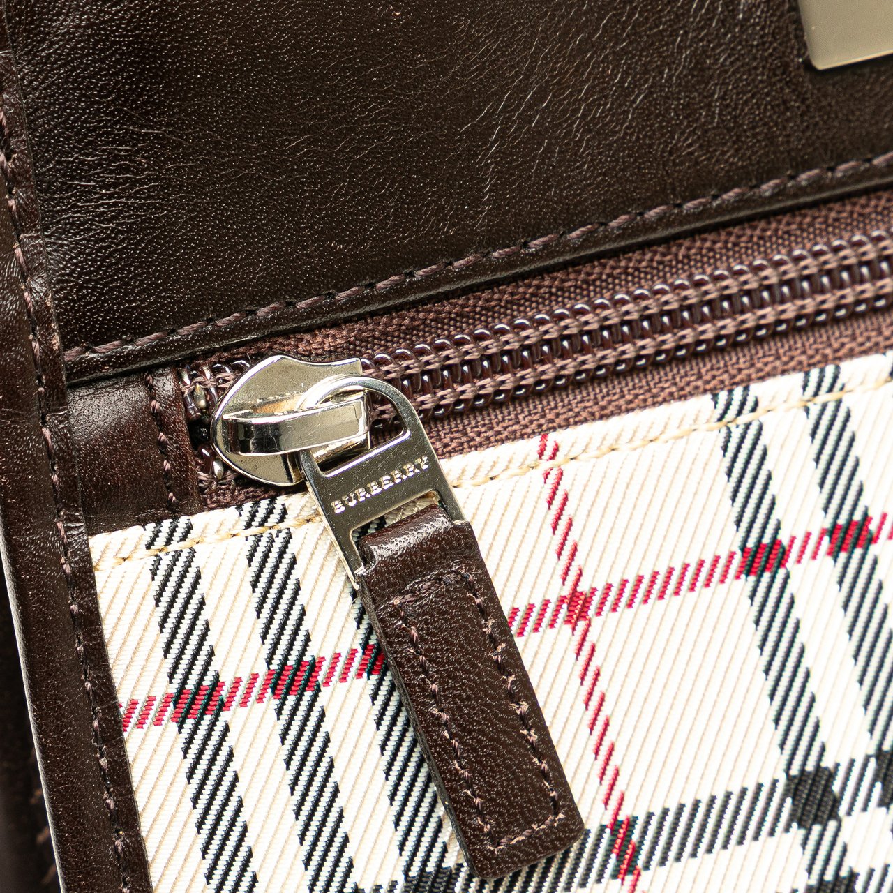 Burberry House Check Canvas Crossbody Bruin