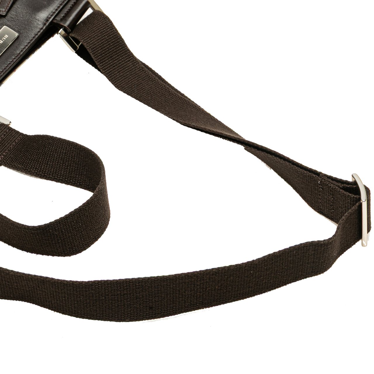 Burberry House Check Canvas Crossbody Bruin