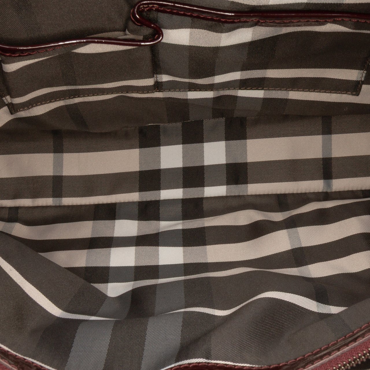 Burberry Large Quilted Patent Beaton Tote Rood