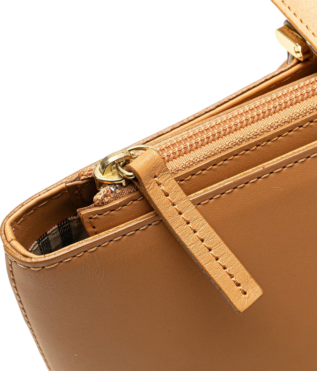 Burberry Leather Tote Bruin