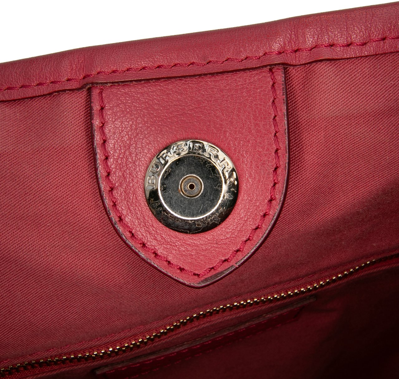 Burberry Small Haymarket Check Coated Canvas Canterbury Tote Bruin