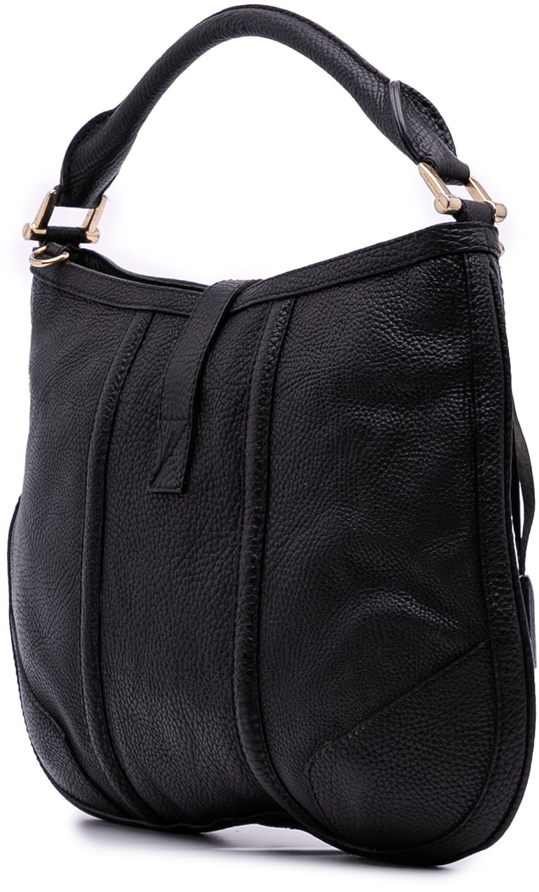 Burberry Leather Bartow Satchel Zwart