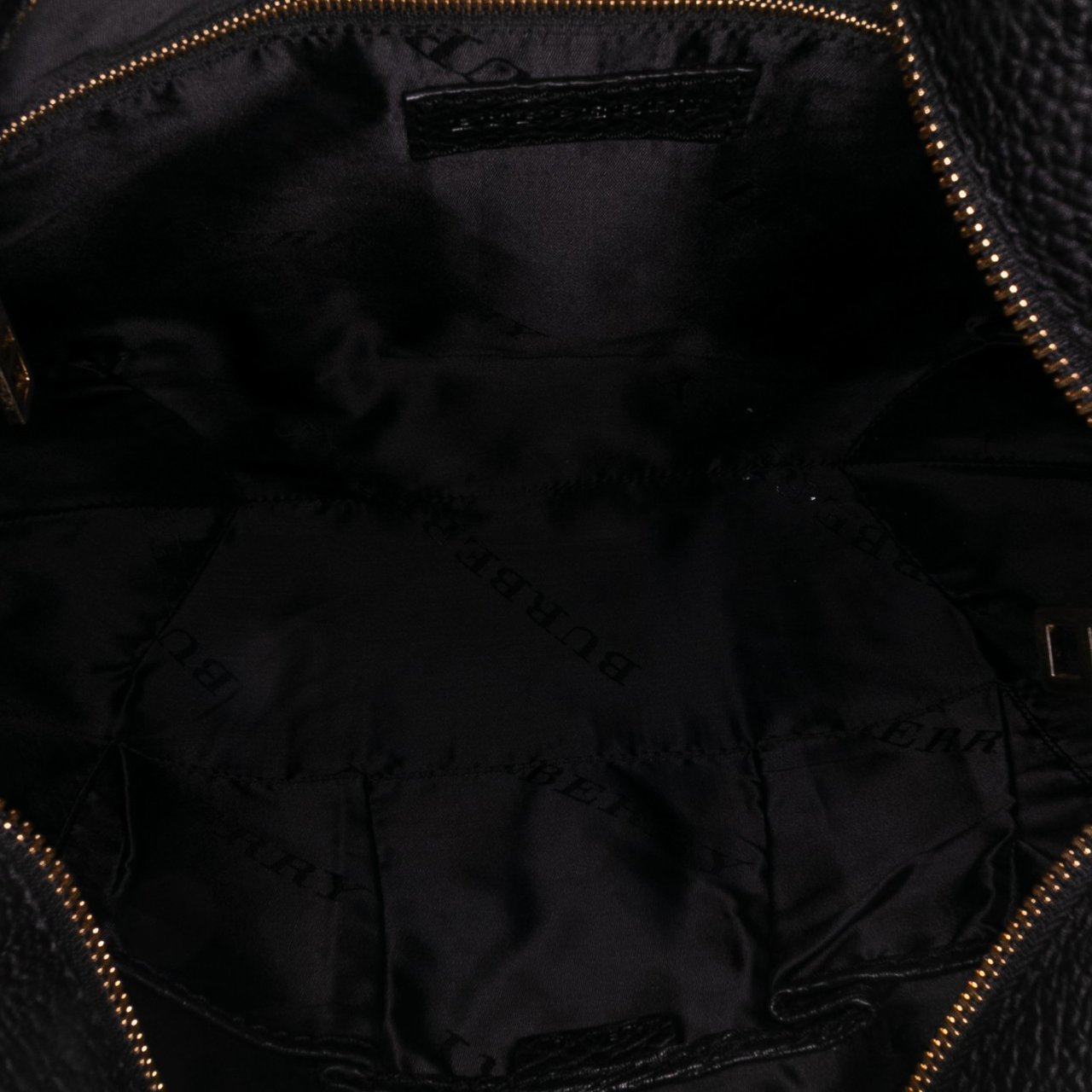 Burberry Leather Bartow Satchel Zwart