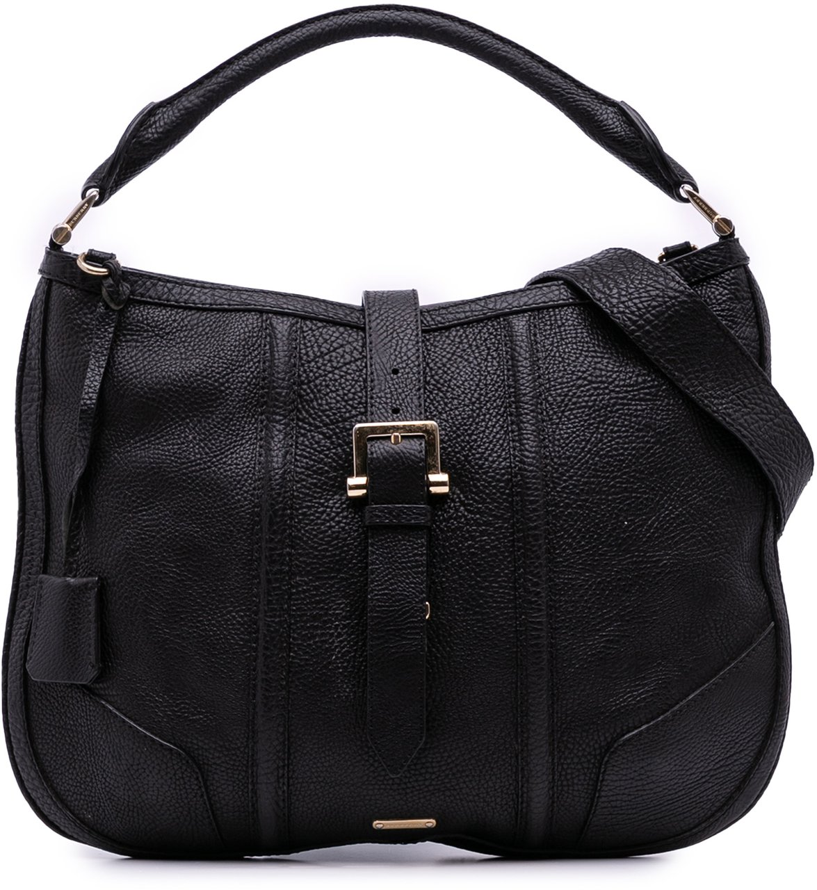 Burberry Leather Bartow Satchel Zwart