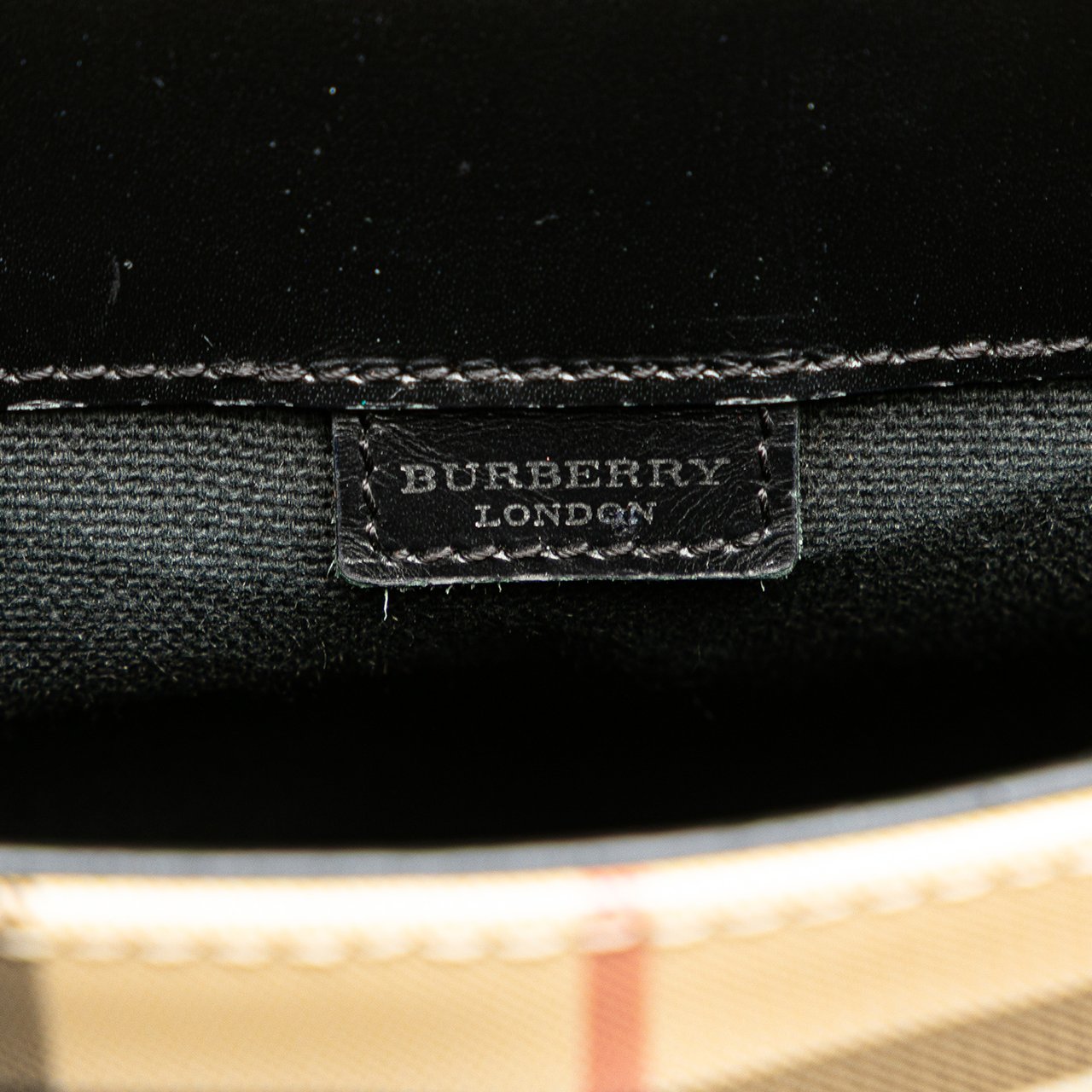 Burberry House Check Canvas Flap Crossbody Bruin