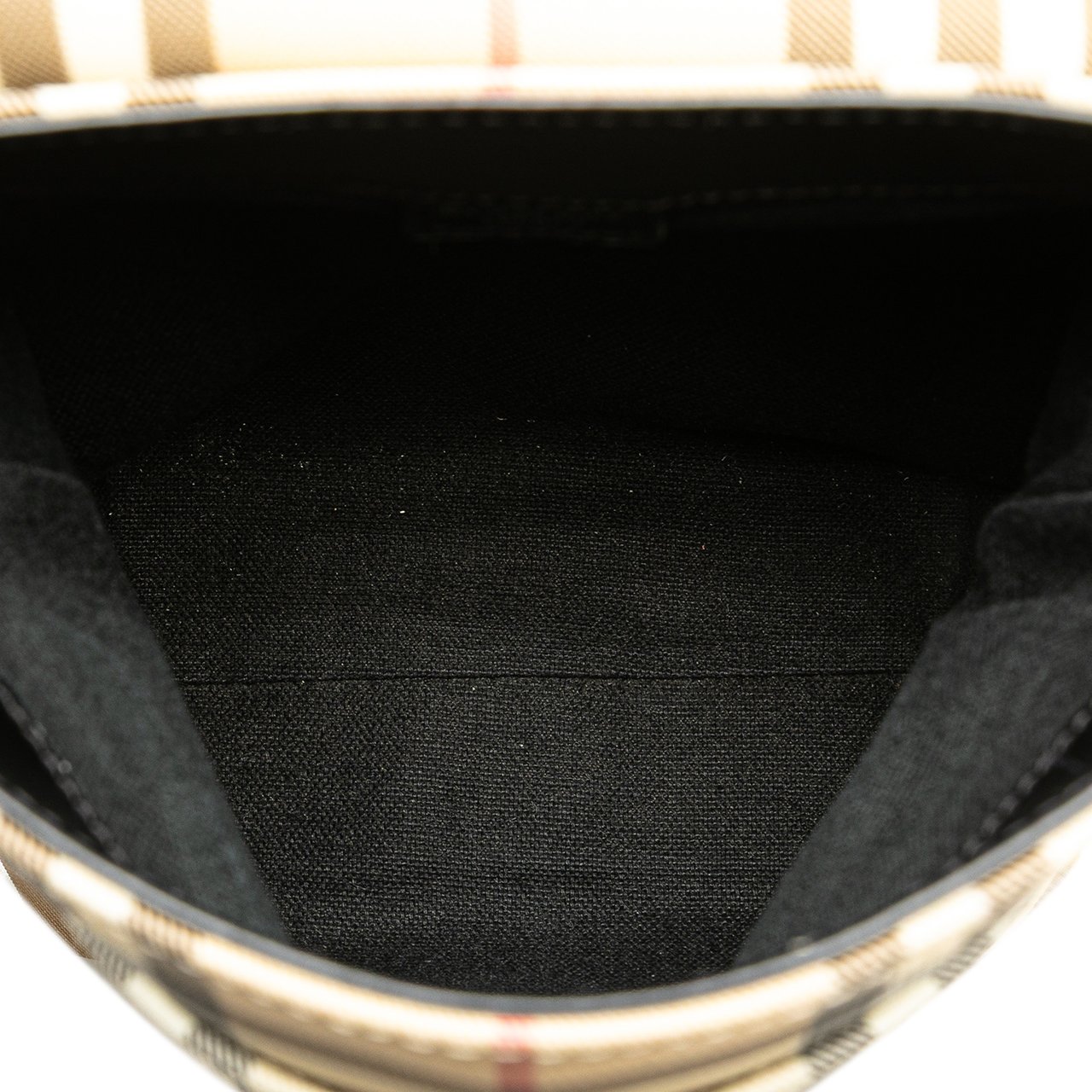 Burberry House Check Canvas Flap Crossbody Bruin