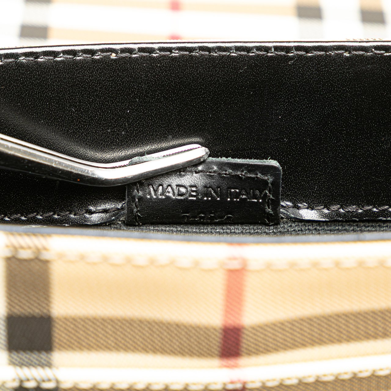 Burberry House Check Canvas Flap Crossbody Bruin