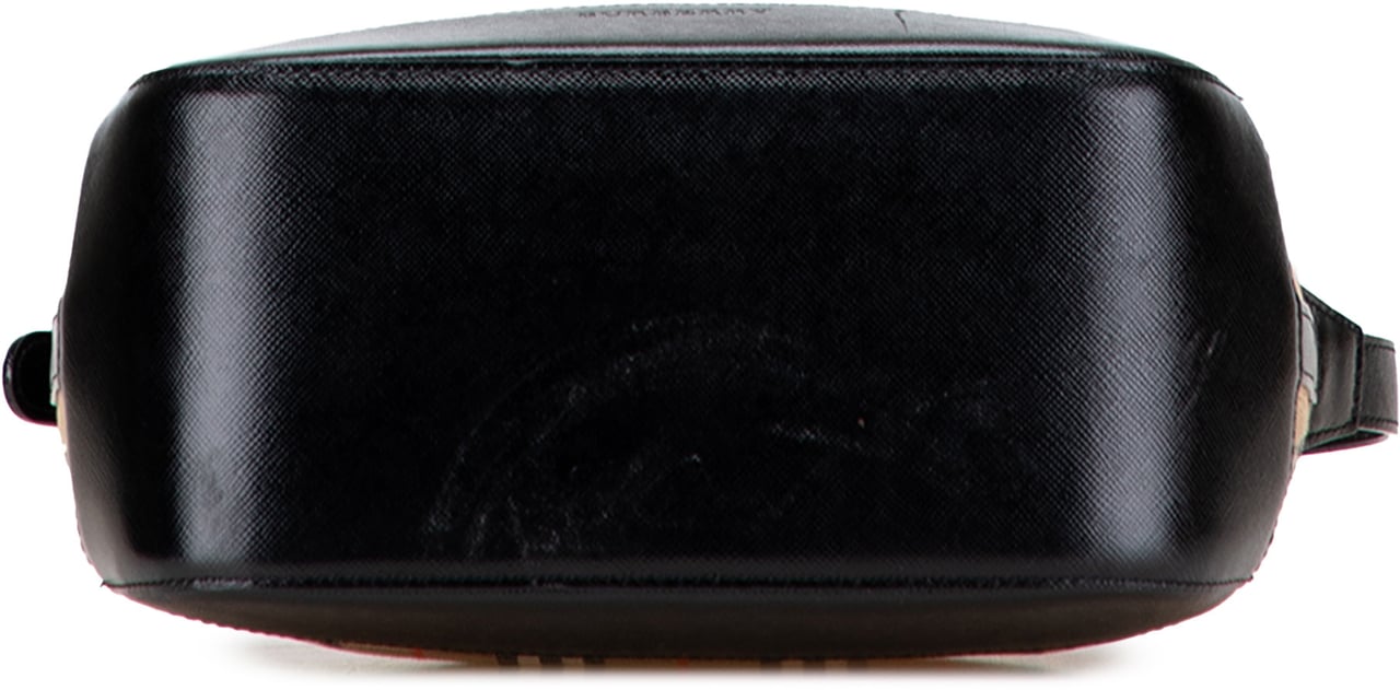 Burberry Haymarket Check Canvas Shoulder Bag Bruin