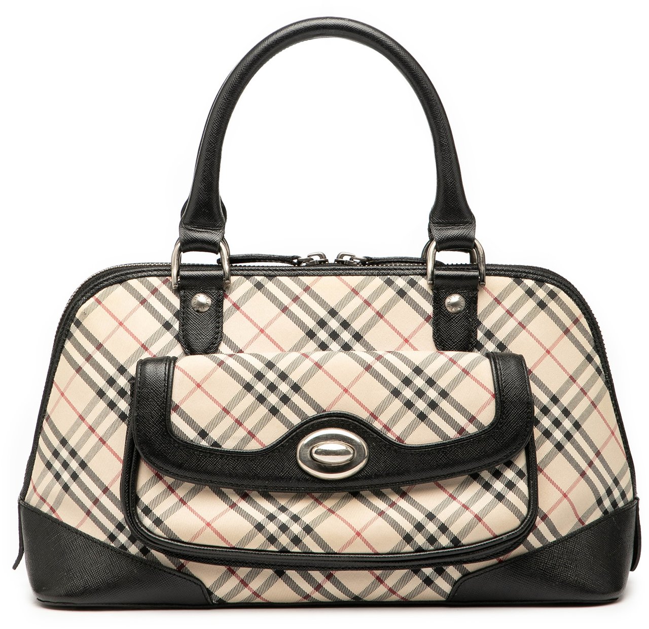 Burberry Nova Check Canvas Handbag Bruin